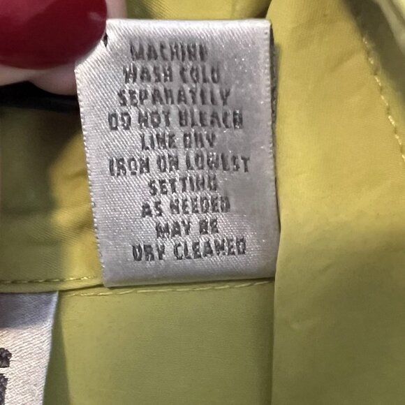 Chico's 2 Rain Jacket Green Full Zip Size Large Lightweight Women’s Mock Neck - Picture 8 of 8